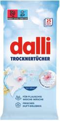 DALLI TROCKNER TUCHER 25szt  DE - CHUSTECZKI ZAPACHOWE , ZMIĘKCZAJĄCE TKANINY DO SUSZARKI
