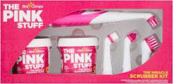 STARDROPS THE PINK STUFF THE MIRACLE SCRUBBER KIT + 2 x 500G CLEANING PASTE GB - ZESTAW ELEKTRYCZNA SZCZOTECZKA DO SPRZĄTANIA + PASTA