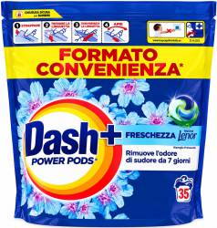 DASH PODS "POWER" FRESCHEZZA LENOR 35szt IT - KAPSUŁKI DO PRANIA 