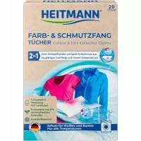 HEITMANN FARB-SCHMUTZ FANGTUECHER 20szt  DE - CHUSTECZKI WYŁAPUJĄCE DO PRANIA