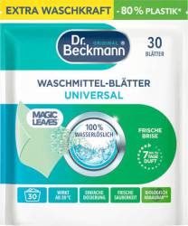 DR BECKMANN MAGIC LEAVES 30szt UNIVERSAL  DE - DETERGENT DO PRANIA W LISTKACH