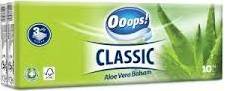 OOOPS! CLASSIC ALOE VERA HANKY 10 X 10 SZT - 3 WAR MULTI FSC-Mix - CHUSTECZKI HIGIENICZNE