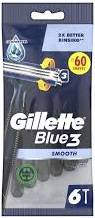 GILLETTE BLUE 3 SMOOTH 6szt - MASZYNKA DO GOLENIA 