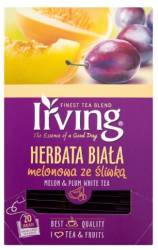 IRVING HERBATA BIAŁA MELONOWA ZE ŚLIWKĄ 20 torebek