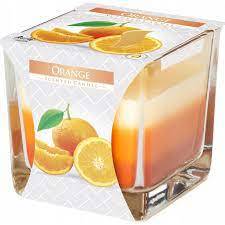 BISPOL ŚWIECA TRÓJKOLOROWA SNK80-63 POMARAŃCZA / ORANGE