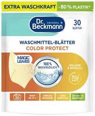 DR BECKMANN MAGIC LEAVES 30szt COLOR ORANGE & PFIRSICH  DE - DETERGENT DO PRANIA W LISTKACH