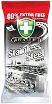 GREEN SHIELD STAINLESS STEEL WIPES 70szt GB - CHUSTECZKI DO CZYSZCZENIA