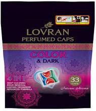 LOVRAN CAPS COLOR & DARK 33SZT - KAPSUŁKI DO PRANIA 