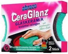 ABRAZO KUCHENSCHWAMM CERA GLANZ GLASKERAMIK 2er DE - GĄBKA DO CZYSZCZENIA PŁYT CERAMICZNYCH/INDUKCYJNYCH