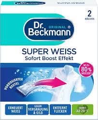 DR BECKMANN SUPER WEISS AKTIV FORMEL 2X40G  DE - WYBIELACZ DO BIAŁYCH TKANIN W SASZETKACH