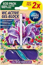 AMBI PUR ACTIVE GEL-BLOCK 2 X 45G WILD HIBISCUS  MULTI - KOSTKA DO WC