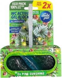 AMBI PUR ACTIVE GEL-BLOCK 2 X 45G PINE SUNSHINE  MULTI - KOSTKA DO WC