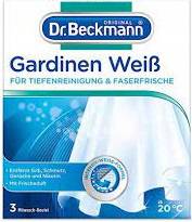 DR BECKMANN GARDINEN WEISS 3X40G - WYBIELACZ DO BIAŁYCH TKANIN W SASZETKACH 