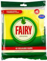 FAIRY CLOTH CELLULOSE 4 SZT GB - ŚCIERECZKI CELULOZOWE