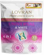 LOVRAN CAPS UNIVERSAL & WHITE 33SZT - KAPSUŁKI DO PRANIA