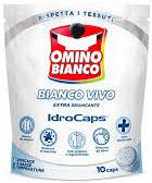 OMINO BIANCO INDRO CAPS BIANCO VIVO 10szt IT - ODPLAMIACZ DO BIAŁYCH TKANIN W KAPSUŁKACH Z WYBIELACZEM