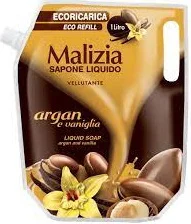 MALIZIA SAPONE LIQUIDO ARGAN E VANIGLIA 1L IT - MYDŁO UZUPEŁNIACZ