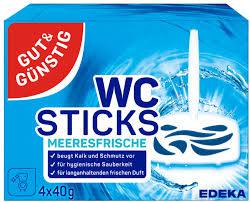 G&G WC STICKS 4X40G MEERESFRISCHE  DE - ZAWIESZKA DO WC KOSZYK
