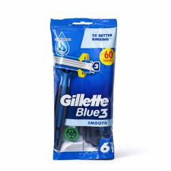 GILLETTE BLUE 3 SMOOTH 6szt - MASZYNKA DO GOLENIA 