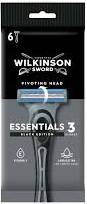 WILKINSON SWORD ESSENTIALS 3 BLACK EDITION EINWEGRASIERER 6er  DE - MASZYNKA DO GOLENIA 