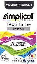 SIMPLICOL TEXTILFARBE EXPERT MITTERNACHT - SCHWARZ DE - BARWNIK DO TKANIN