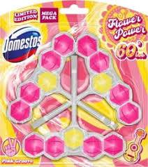 DOMESTOS POWER 5 W C STEIN FLOWER POWER 60's 3 X 50G DE - ZAWIESZKA DO WC