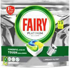 FAIRY CAPS PLATINUM ALL IN ONE 73szt LEMON IT - TABLETKI DO ZMYWARKI