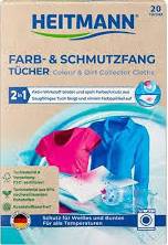 HEITMANN FARB-SCHMUTZ FANGTUECHER 20 SZT DE - CHUSTECZKI WYŁAPUJĄCE DO PRANIA