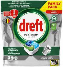 DREFT PLATINUM ALL-IN-ONE 96szt ORIGINAL NL/FR - KAPSUŁKI DO ZMYWARKI