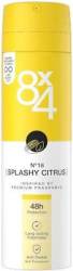 8X4 ANTI-TRANSPIRANT SPRAY NO16 SPLASHY CITRUS 150ML DE - DEZODORANT/ANTYPERSPIRANT SPRAY 