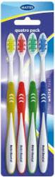 MATTES REBI-DENTAL QUATROPACK TOOTHBRUSH MEDIUM M458 - SZCZOTECZKA DO ZĘBÓW 